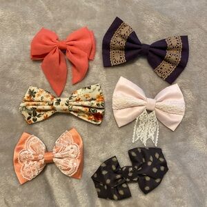 Hair Bows - set of 6